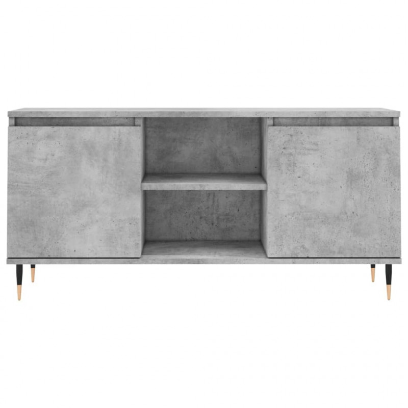 Szafka pod TV, szarość betonu, 104x35x50 cm