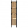Biblioteczka z drzwiczkami, dąb sonoma, 76,5x30x154,5 cm