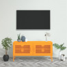 Szafka pod telewizor, musztardowa, 105x35x50 cm, stalowa