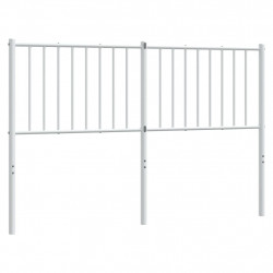 Metalowe wezgłowie, białe, 140 cm