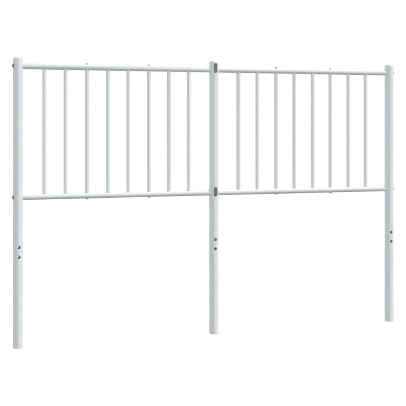 Metalowe wezgłowie, białe, 140 cm
