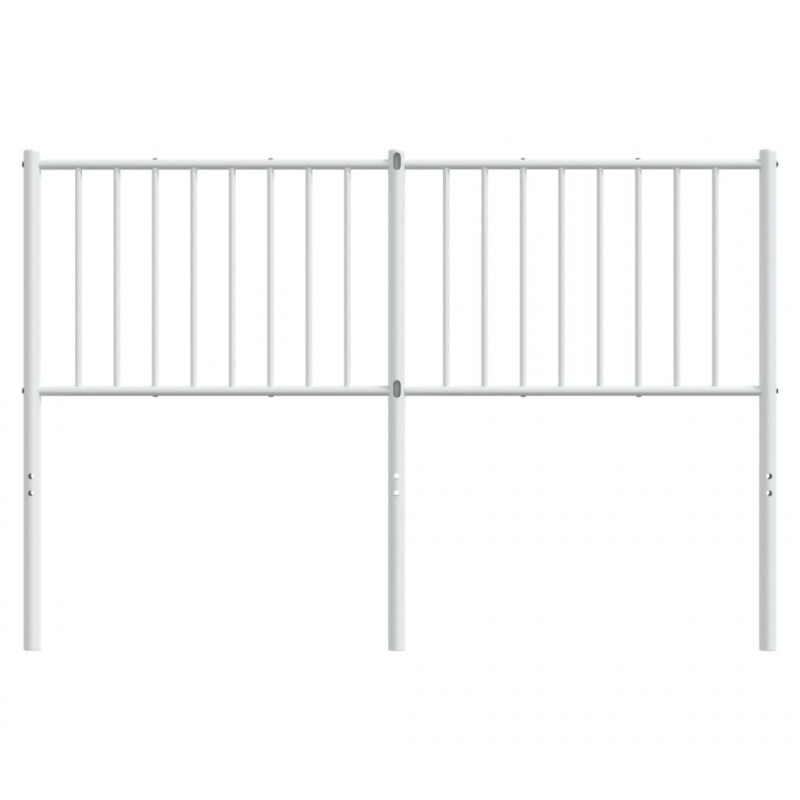 Metalowe wezgłowie, białe, 140 cm