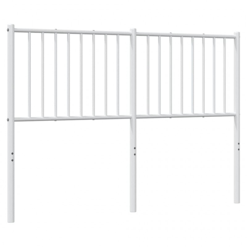 Metalowe wezgłowie, białe, 140 cm
