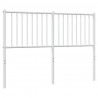 Metalowe wezgłowie, białe, 140 cm
