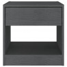 Szafki nocne, 2 szt., szare, 40x31x40 cm, lite drewno sosnowe