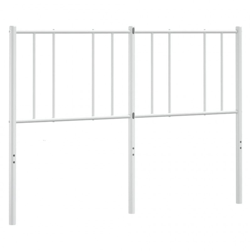 Metalowe wezgłowie, białe, 135 cm