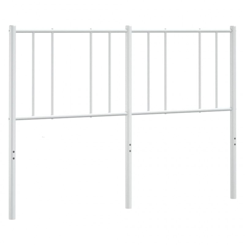 Metalowe wezgłowie, białe, 135 cm
