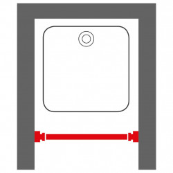 Sealskin Teleskopowy drążek prysznicowy, 80-130 cm, kolor chromu