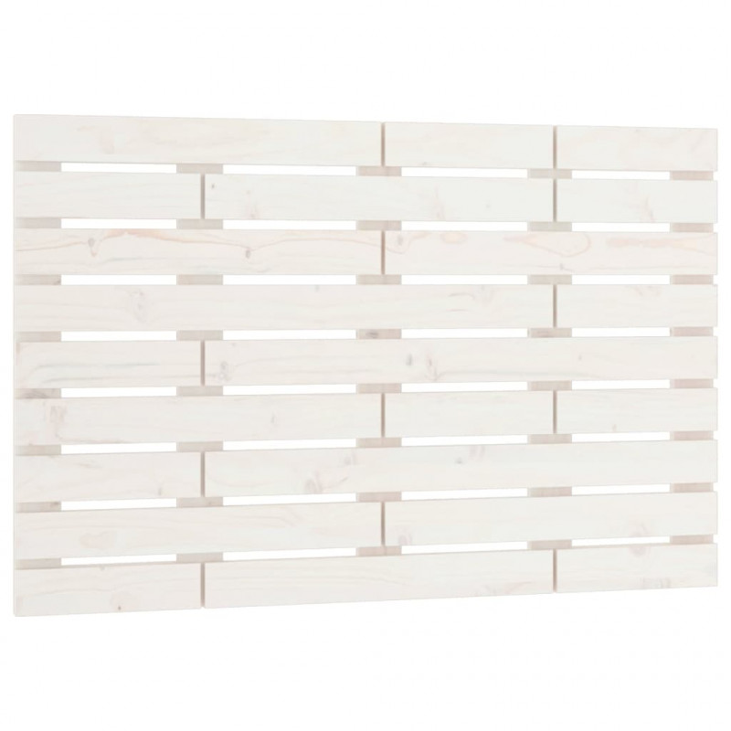 Wezgłowie łóżka, białe, 81x3x63 cm, lite drewno sosnowe