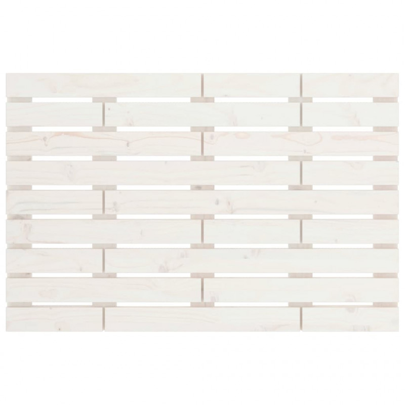 Wezgłowie łóżka, białe, 81x3x63 cm, lite drewno sosnowe