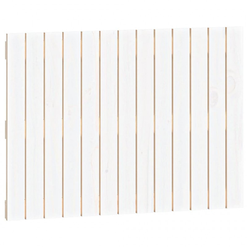 Wezgłowie łóżka, białe, 82,5x3x60 cm, lite drewno sosnowe