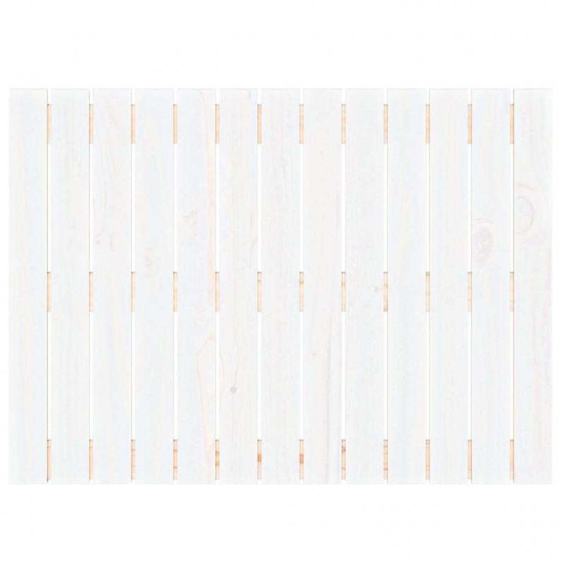 Wezgłowie łóżka, białe, 82,5x3x60 cm, lite drewno sosnowe