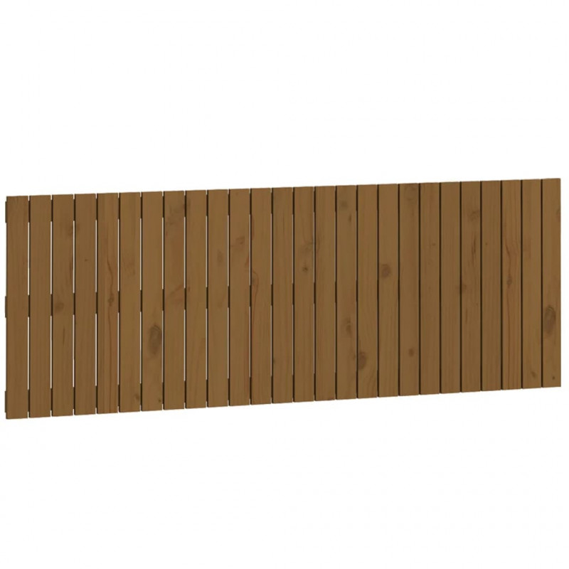 Wezgłowie łóżka, miodowy brąz, 166x3x60 cm, lite drewno sosnowe