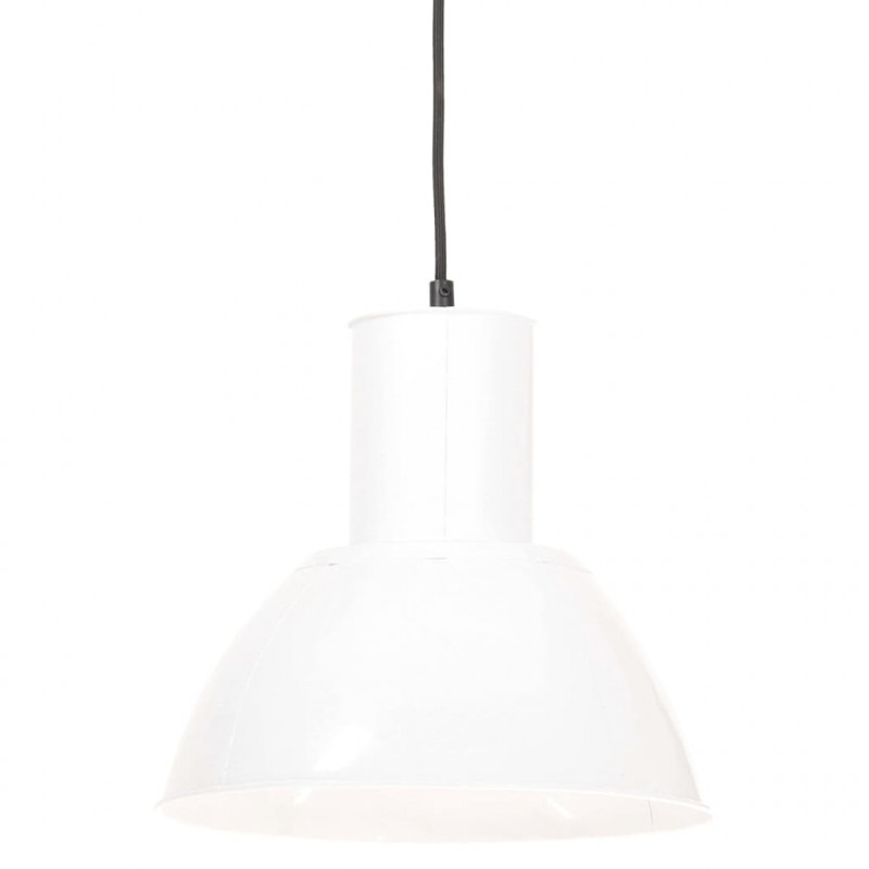 Lampa wisząca, 25 W, biała, okrągła, 28,5 cm, E27