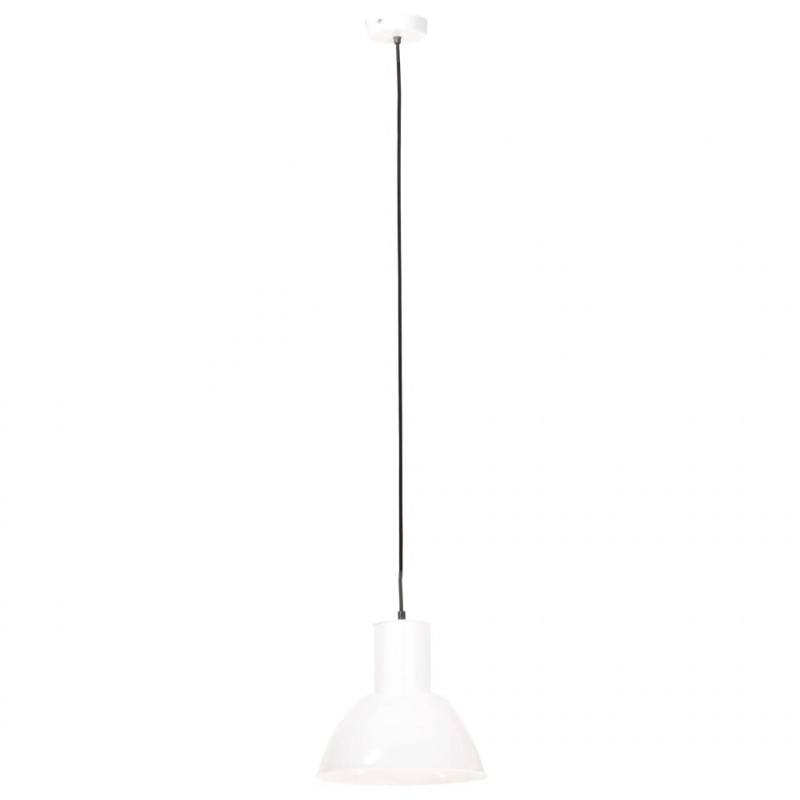 Lampa wisząca, 25 W, biała, okrągła, 28,5 cm, E27