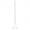 Lampa wisząca, 25 W, biała, okrągła, 28,5 cm, E27