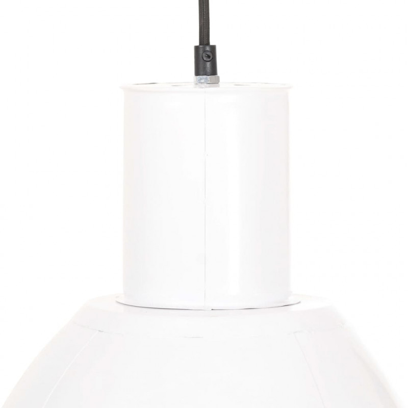 Lampa wisząca, 25 W, biała, okrągła, 28,5 cm, E27