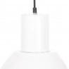 Lampa wisząca, 25 W, biała, okrągła, 28,5 cm, E27