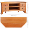 Szafka pod TV, 100x40x45 cm, lite drewno mahoniowe