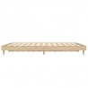Rama łóżka, dąb sonoma, 135x190 cm, materiał drewnopochodny