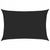 Żagiel przeciwsłoneczny, 160 g/m², czarny, 2,5x3,5 m, HDPE