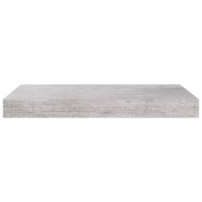 Półka ścienna, szarość betonu, 40 x 23 x 3,8 cm, MDF