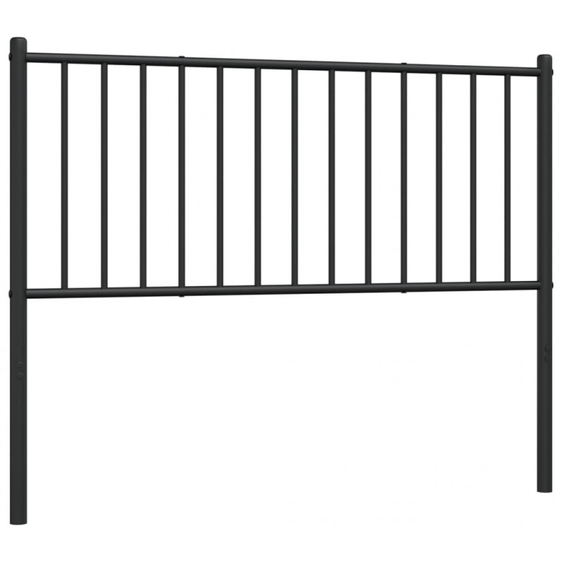 Metalowe wezgłowie, czarne, 107 cm