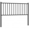 Metalowe wezgłowie, czarne, 107 cm