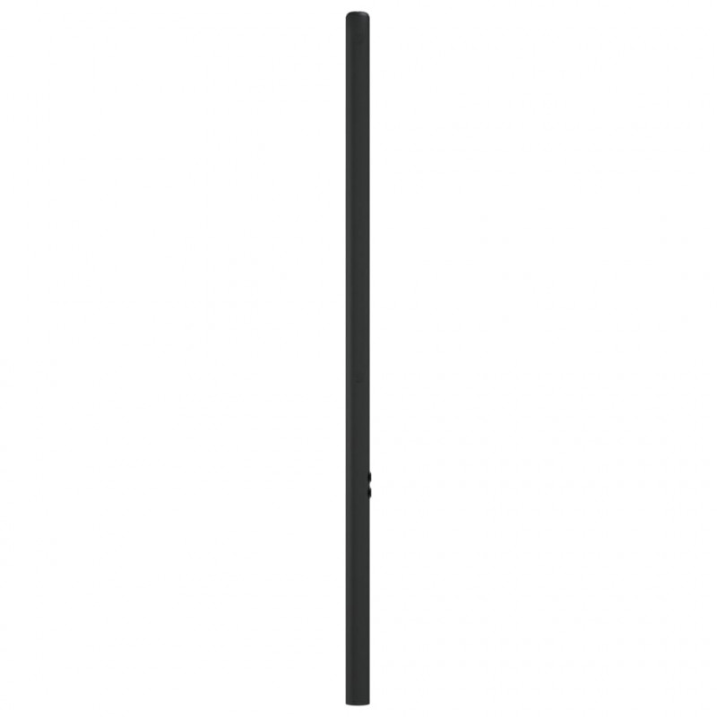 Metalowe wezgłowie, czarne, 107 cm