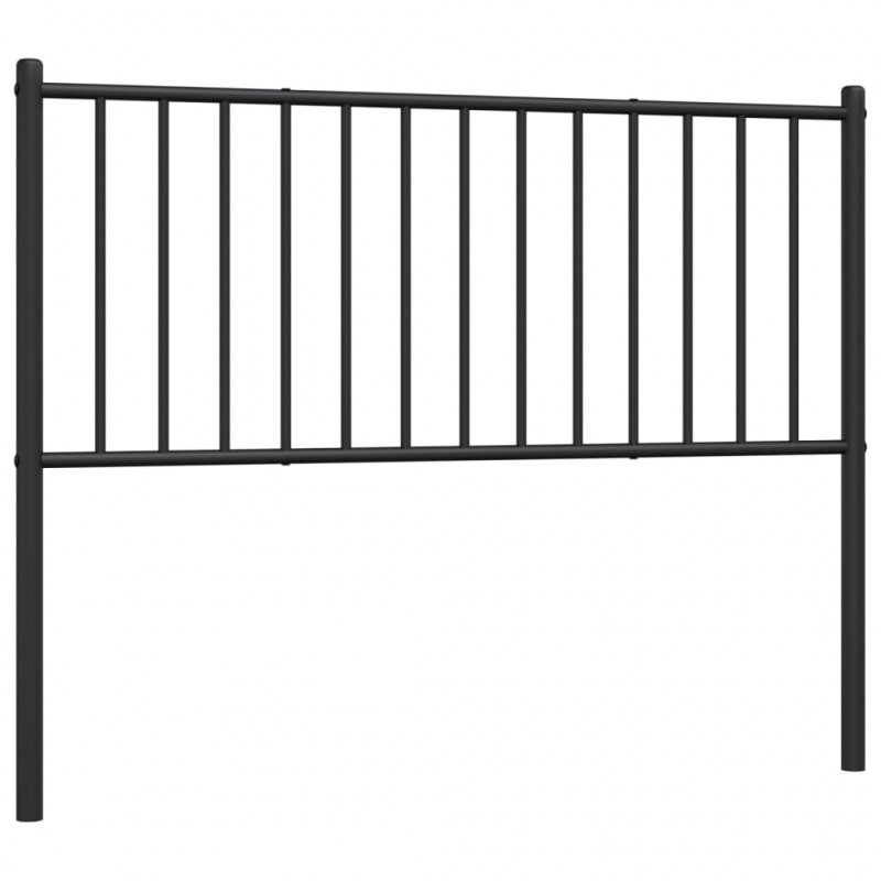 Metalowe wezgłowie, czarne, 107 cm
