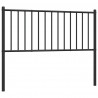 Metalowe wezgłowie, czarne, 107 cm