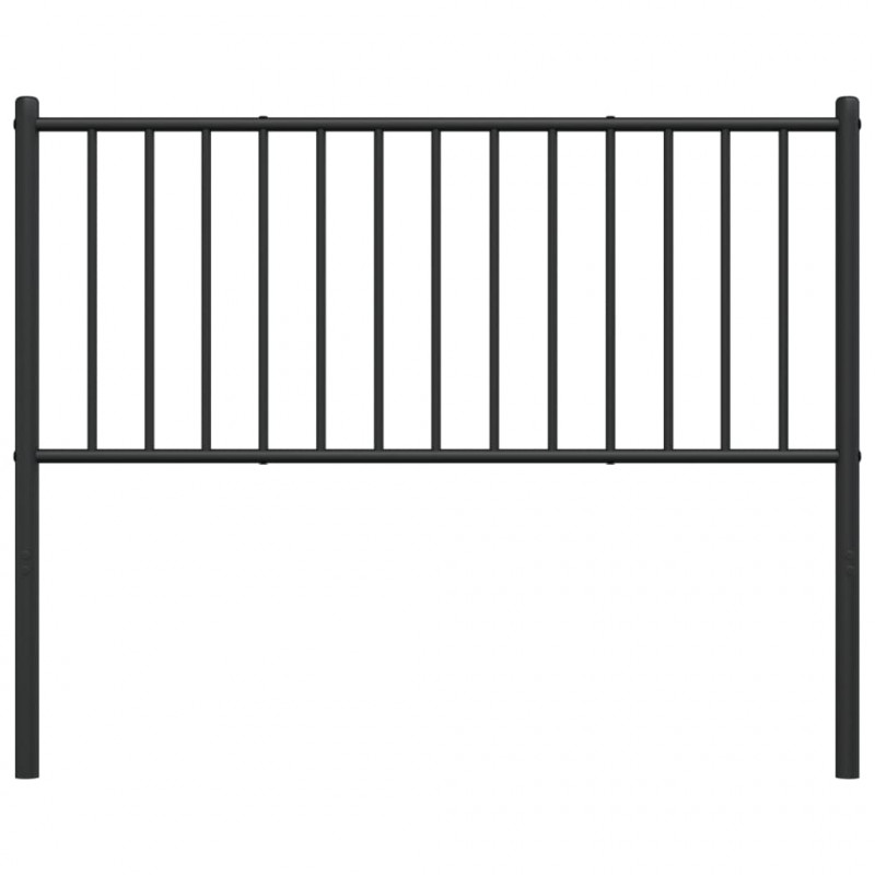 Metalowe wezgłowie, czarne, 107 cm
