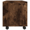 Szafka pod TV, na kółkach, przydymiony dąb, 90x35x35 cm
