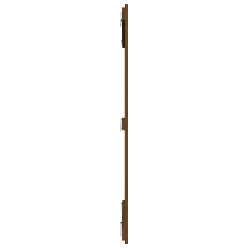 Wezgłowie łóżka, miodowy brąz, 108x3x110cm, lite drewno sosnowe