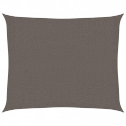 Żagiel przeciwsloneczny, 160 g/m², antracytowy, 2,5x3 m, HDPE