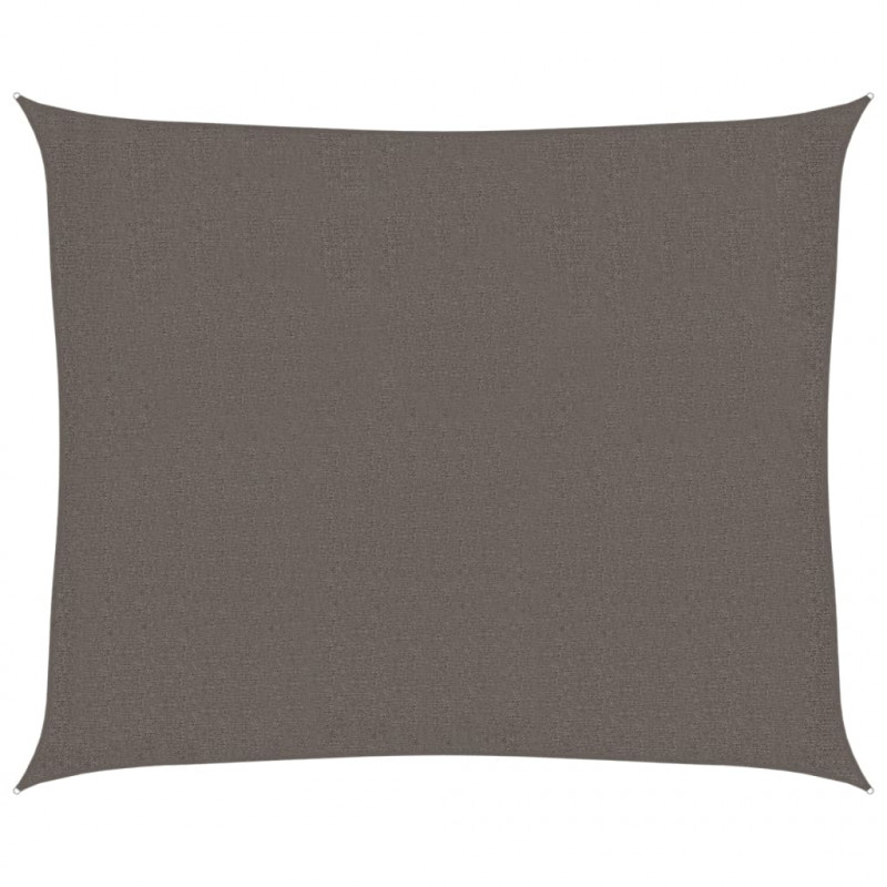 Żagiel przeciwsloneczny, 160 g/m², antracytowy, 2,5x3 m, HDPE