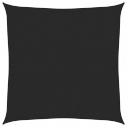 Żagiel przeciwsłoneczny, 160 g/m², czarny, 3x3 m, HDPE