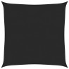 Żagiel przeciwsłoneczny, 160 g/m², czarny, 3x3 m, HDPE