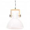 Industrialna lampa wisząca, 25 W, biała, okrągła, 30 cm, E27