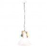 Industrialna lampa wisząca, 25 W, biała, okrągła, 30 cm, E27