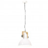 Industrialna lampa wisząca, 25 W, biała, okrągła, 30 cm, E27
