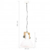 Industrialna lampa wisząca, 25 W, biała, okrągła, 30 cm, E27
