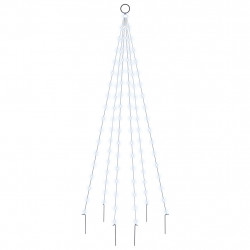 Choinka do montażu na maszcie, 108 zimnych białych LED, 180 cm