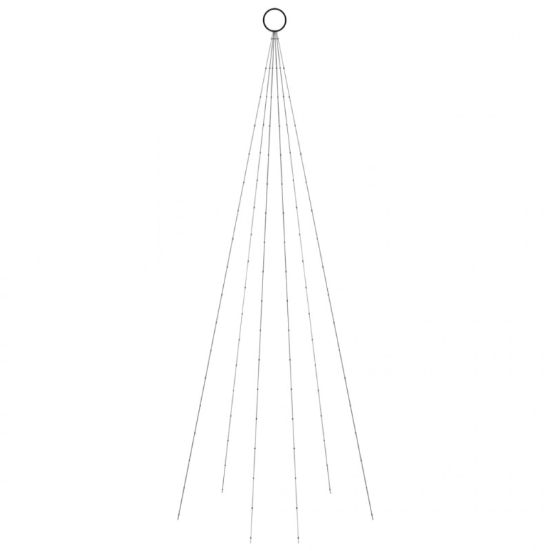 Choinka do montażu na maszcie, 108 zimnych białych LED, 180 cm