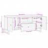 Szafka RTV, 105x33,5x46 cm, drewno i materiał drewnopochodny