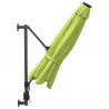 Ścienny parasol ogrodowy z LED, zielony, 290 cm