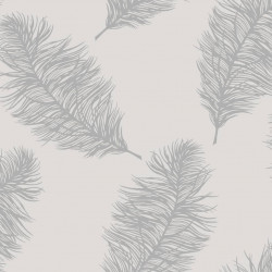 DUTCH WALLCOVERINGS Tapeta Fawning Feather, jasnoszara