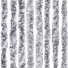 Zasłona przeciwko owadom, biało-szara, 90x200 cm, szenil