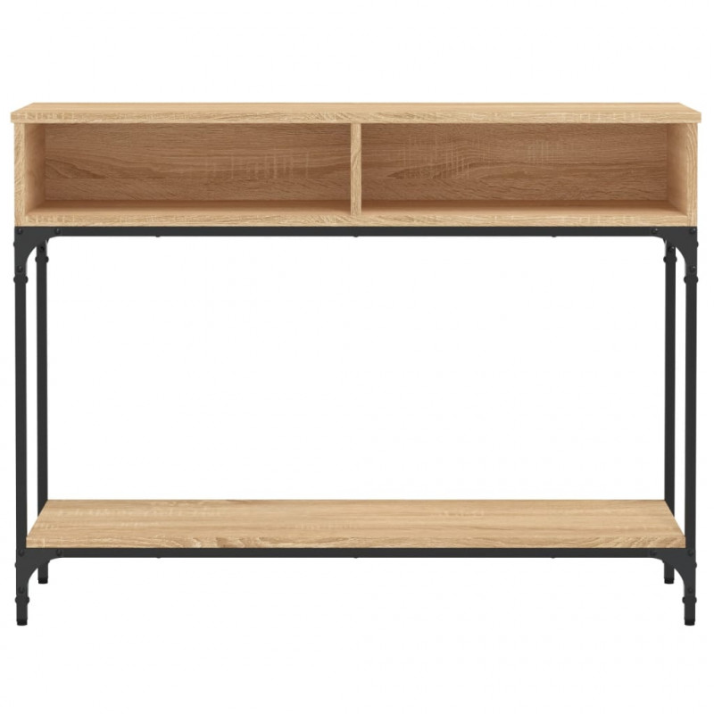 Stolik konsolowy, dąb sonoma, 100x30,5x75 cm