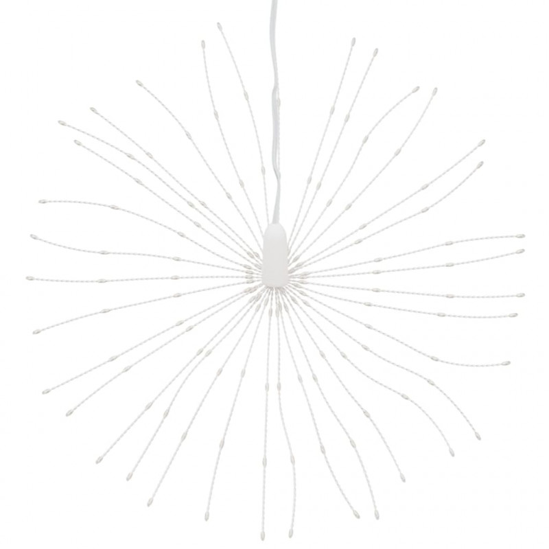 Ozdoby świąteczne ze 140 lampkami LED, 4 szt, ciepła biel, 17cm